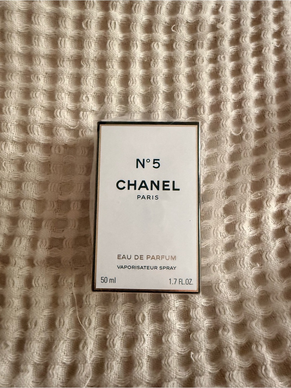 CHANEL N°5 Eau de Parfum Box — White & Gold Accents